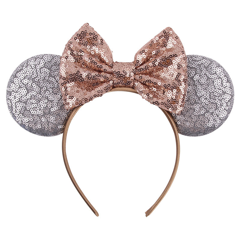Amazon Cross-border New Headband Baby Holiday Hair Accessories AliExpress Leopard Print Hairband Mickey Children's Headband