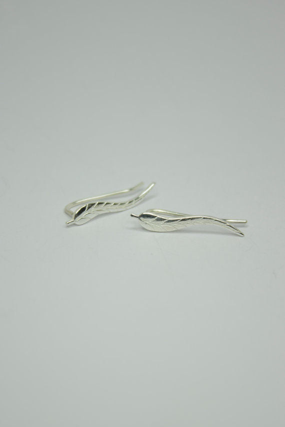 Vintage Leaf Stud Earrings