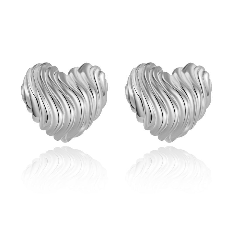 Personalized Lovely Stud Earrings Women&#039;s Light Luxury High-grade Ear Piercing Niche Temperament French Retro Earrings Fashion
