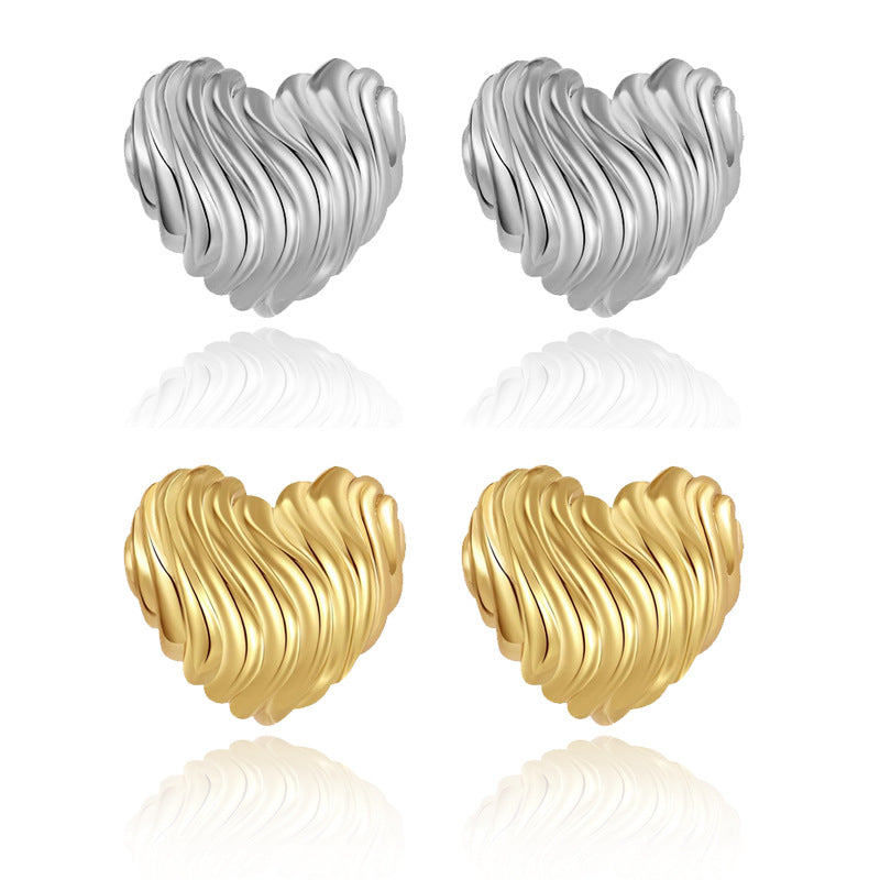 Personalized Lovely Stud Earrings Women&#039;s Light Luxury High-grade Ear Piercing Niche Temperament French Retro Earrings Fashion